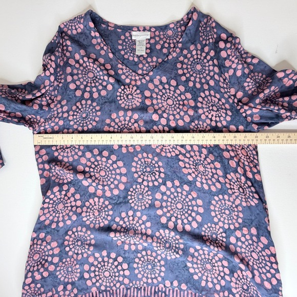 Soft Surroundings Tunic Top Size L/XL Lightweight Artsy Flowy Festival Resort - Picture 9 of 9